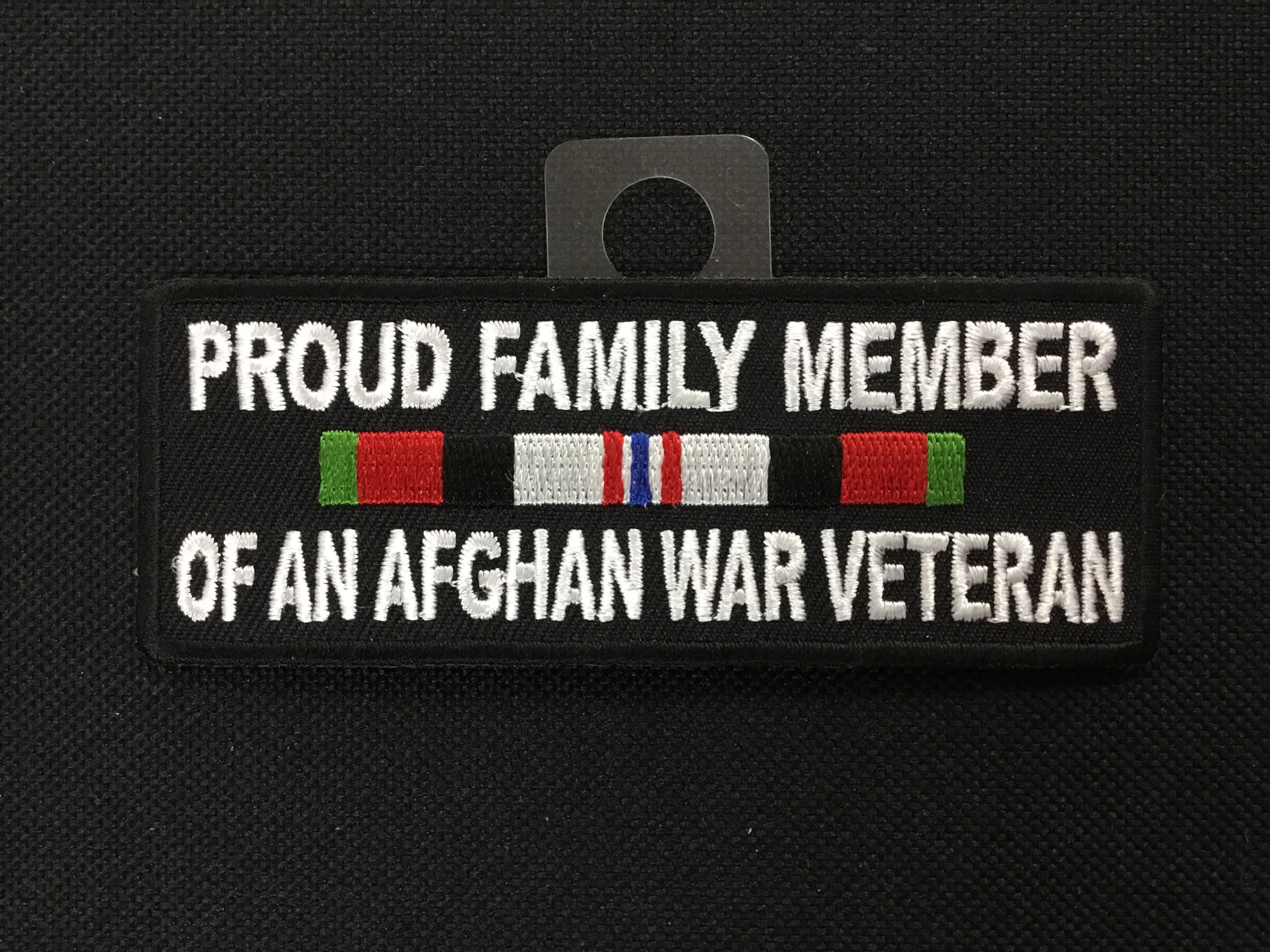 PROUD FAMILY MEMBER OF AN AFGHAN WAR VETERAN PATCH 